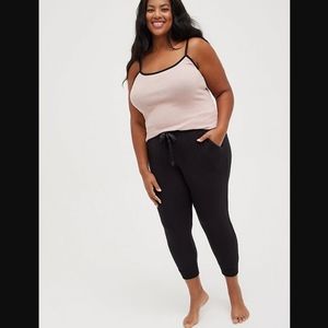 TORRID PLUS Size CLASSIC FIT SLEEP JOGGER - SUPER SOFT PLUSH BLACK 5x